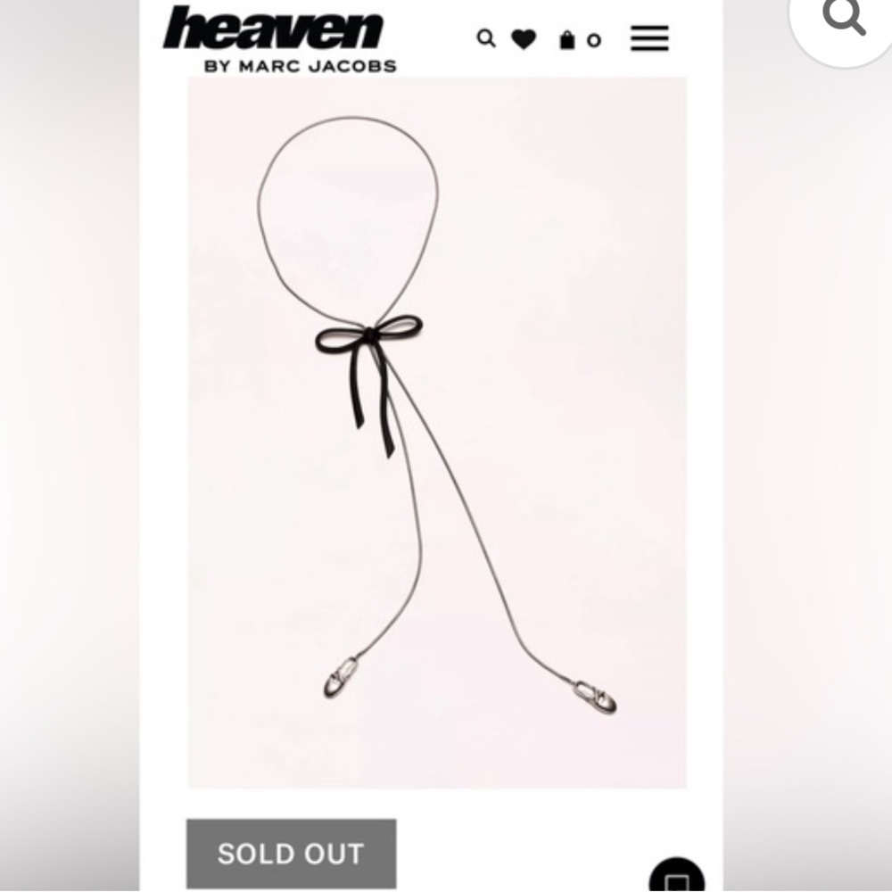 Heaven by Marc Jacobs Black Bow Necklace